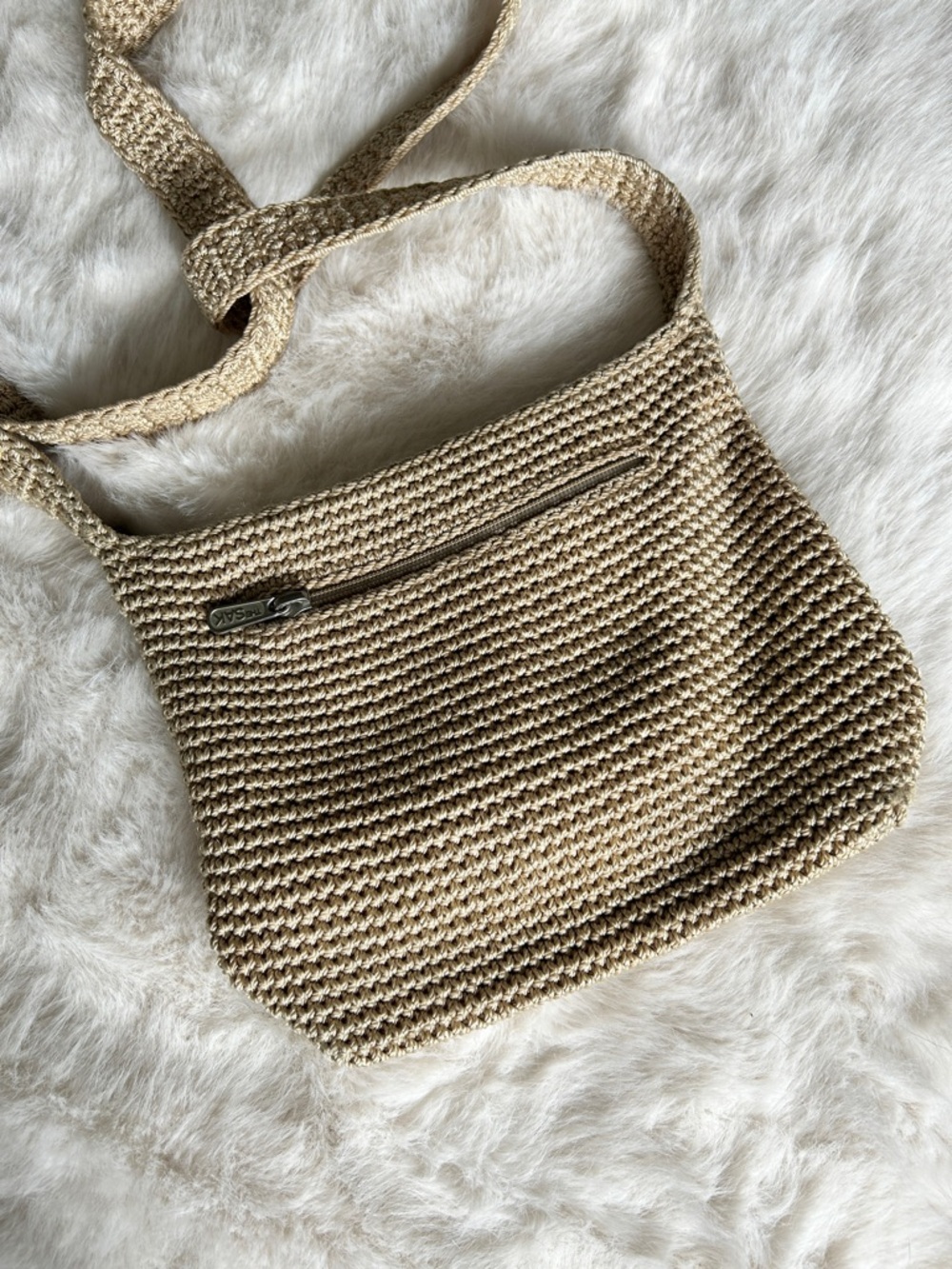 The Sak Beige Crossbody Bag - Picture 2 of 8